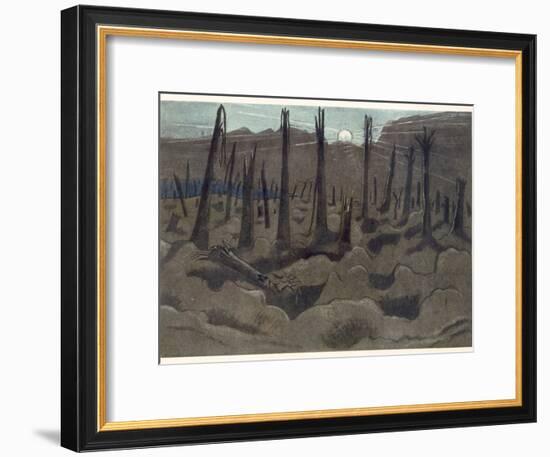 Sunrise, Inverness Copse, from British Artists at the Front, Continuation of the Western Front,…-Paul Nash-Framed Giclee Print