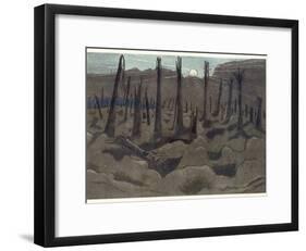Sunrise, Inverness Copse, from British Artists at the Front, Continuation of the Western Front,…-Paul Nash-Framed Giclee Print