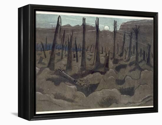 Sunrise, Inverness Copse, from British Artists at the Front, Continuation of the Western Front,…-Paul Nash-Framed Premier Image Canvas