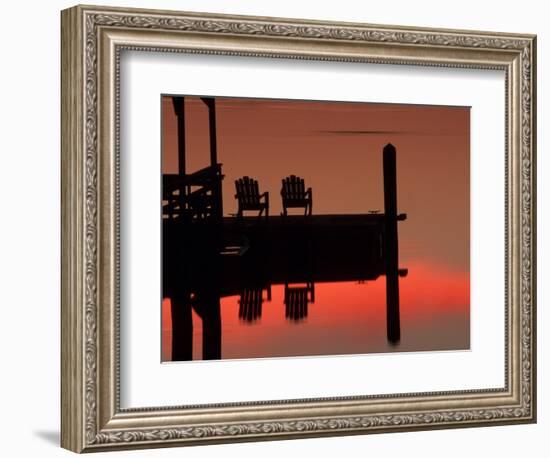 Sunrise, Isle of Hope, Savannah, Georgia, USA-Joanne Wells-Framed Photographic Print