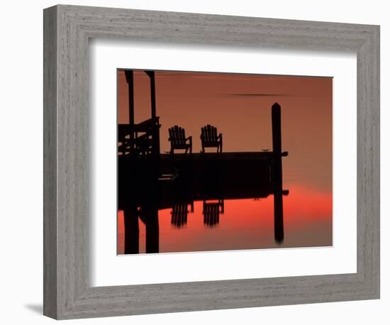 Sunrise, Isle of Hope, Savannah, Georgia, USA-Joanne Wells-Framed Photographic Print