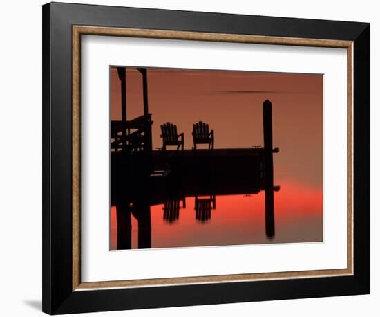 Sunrise, Isle of Hope, Savannah, Georgia, USA-Joanne Wells-Framed Photographic Print