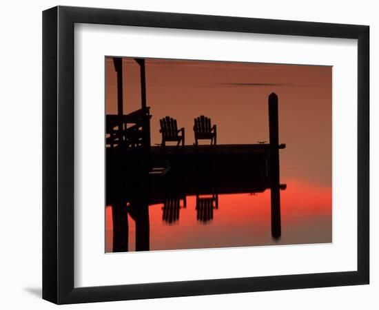 Sunrise, Isle of Hope, Savannah, Georgia, USA-Joanne Wells-Framed Photographic Print