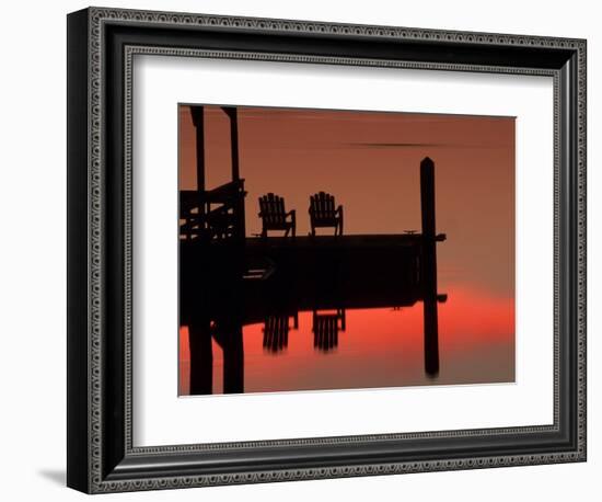 Sunrise, Isle of Hope, Savannah, Georgia, USA-Joanne Wells-Framed Photographic Print