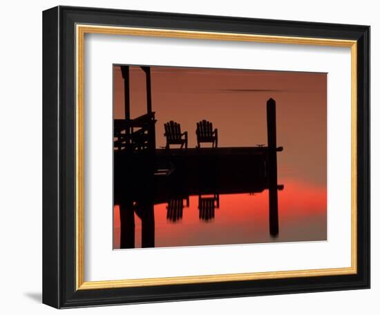 Sunrise, Isle of Hope, Savannah, Georgia, USA-Joanne Wells-Framed Photographic Print