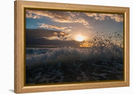 Sunrise, Kailua Beach, Oahu, Hawaii-Mark A Johnson-Framed Premier Image Canvas