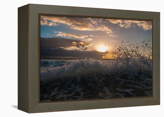 Sunrise, Kailua Beach, Oahu, Hawaii-Mark A Johnson-Framed Premier Image Canvas