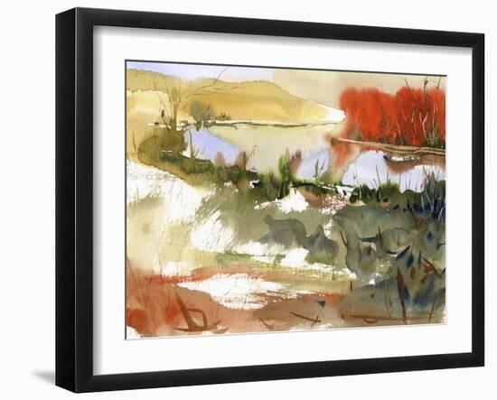 Sunrise Lake-null-Framed Giclee Print