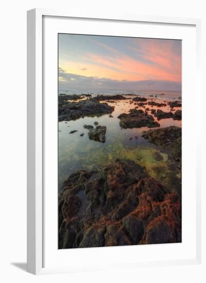 Sunrise Lava Pools at Poipu-Vincent James-Framed Photographic Print