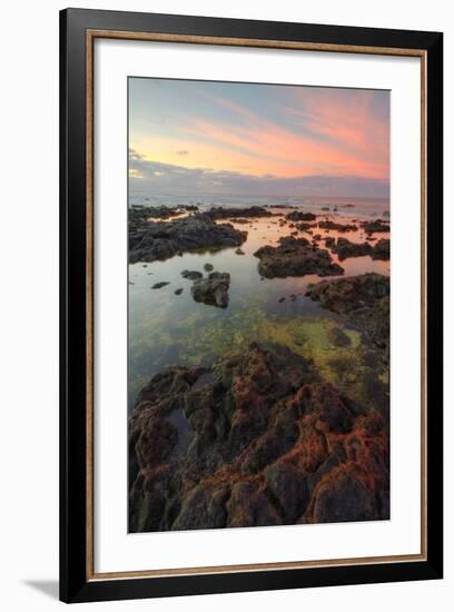 Sunrise Lava Pools at Poipu-Vincent James-Framed Photographic Print