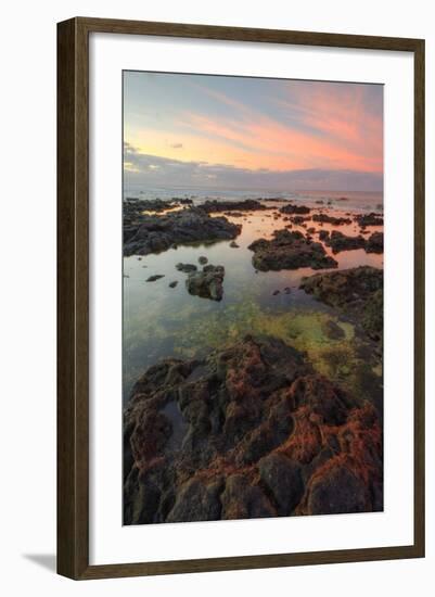 Sunrise Lava Pools at Poipu-Vincent James-Framed Photographic Print