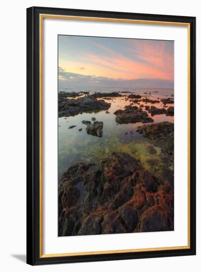 Sunrise Lava Pools at Poipu-Vincent James-Framed Photographic Print