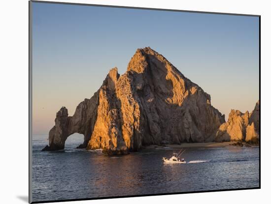 Sunrise light paints Lands End at Cabo San Lucas, Baja California Sur, Mexico-Michael Nolan-Mounted Photographic Print