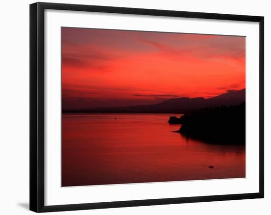 Sunrise, Lombok, Bali, Indonesia-Kenneth Garrett-Framed Photographic Print