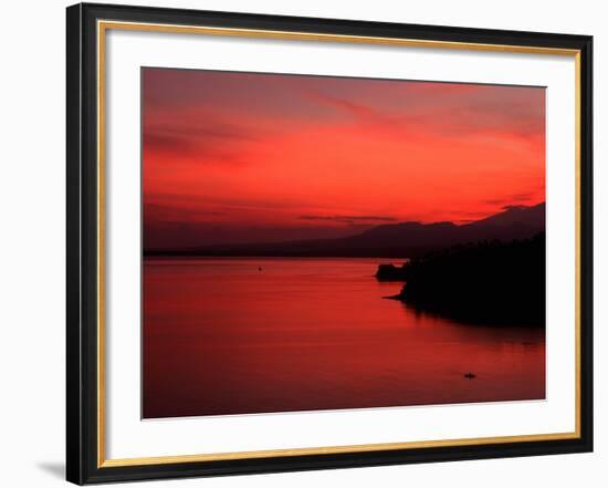 Sunrise, Lombok, Bali, Indonesia-Kenneth Garrett-Framed Photographic Print