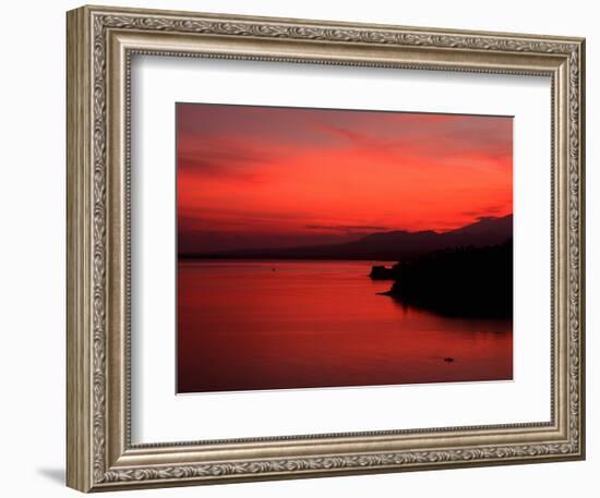 Sunrise, Lombok, Bali, Indonesia-Kenneth Garrett-Framed Photographic Print