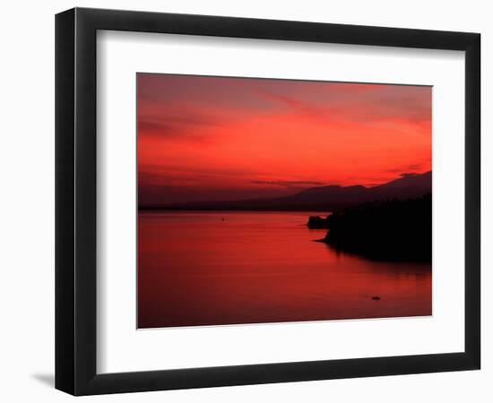 Sunrise, Lombok, Bali, Indonesia-Kenneth Garrett-Framed Photographic Print