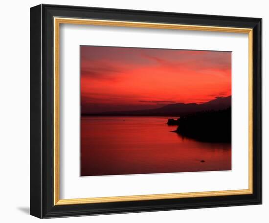 Sunrise, Lombok, Bali, Indonesia-Kenneth Garrett-Framed Photographic Print