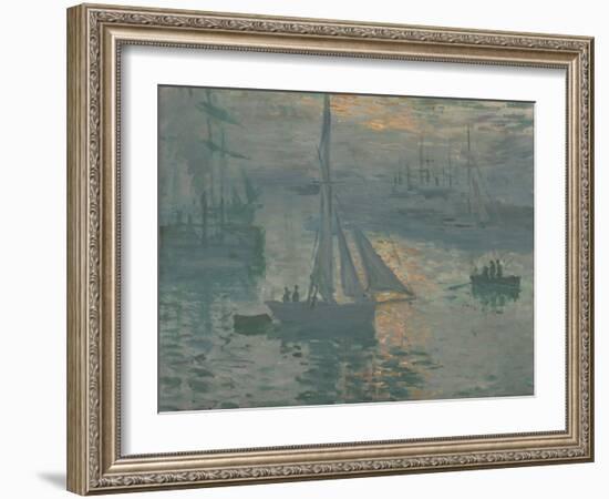 Sunrise (Marine), 1873-74-Claude Monet-Framed Art Print