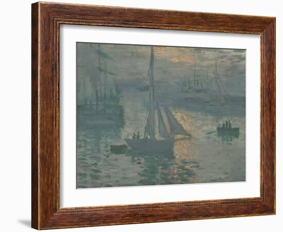 Sunrise (Marine), 1873-74-Claude Monet-Framed Art Print