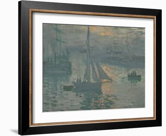 Sunrise (Marine), 1873-74-Claude Monet-Framed Art Print