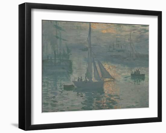 Sunrise (Marine), 1873-74-Claude Monet-Framed Art Print