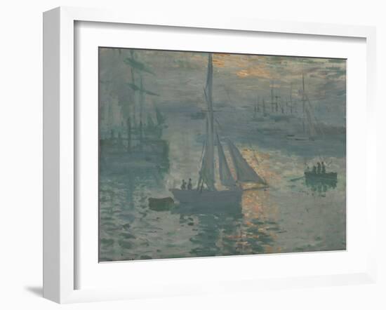 Sunrise (Marine), 1873-74-Claude Monet-Framed Art Print