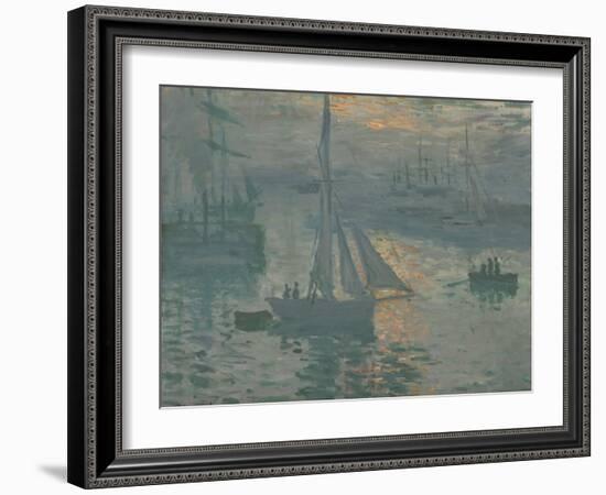 Sunrise (Marine), 1873-74-Claude Monet-Framed Art Print