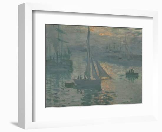 Sunrise (Marine), 1873-74-Claude Monet-Framed Art Print