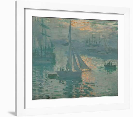 Sunrise (Marine), 1873-Claude Monet-Framed Premium Giclee Print