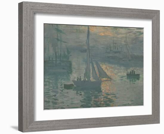 Sunrise (Marine), 1873-Claude Monet-Framed Giclee Print