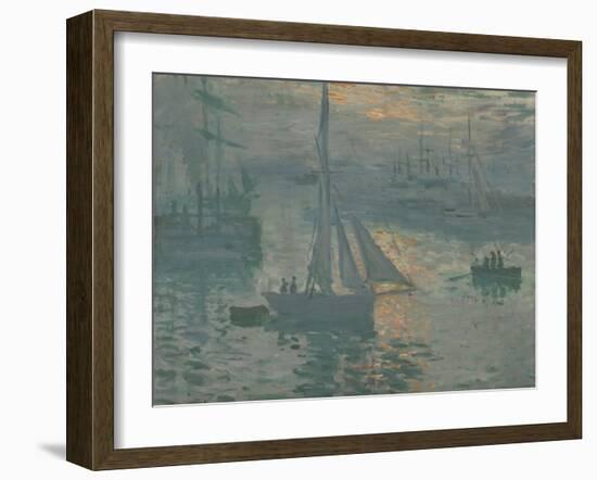 Sunrise (Marine), 1873-Claude Monet-Framed Giclee Print