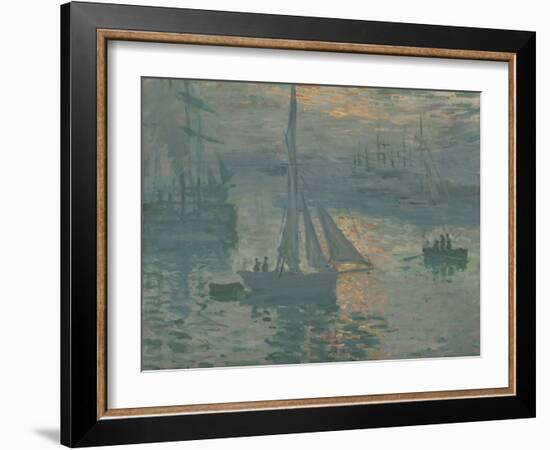 Sunrise (Marine), 1873-Claude Monet-Framed Giclee Print