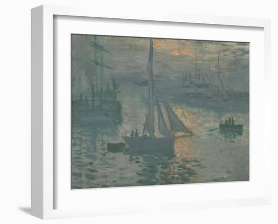 Sunrise (Marine), 1873-Claude Monet-Framed Giclee Print