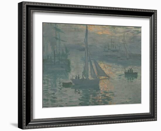 Sunrise (Marine), 1873-Claude Monet-Framed Giclee Print