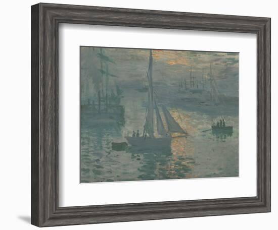 Sunrise (Marine), 1873-Claude Monet-Framed Giclee Print