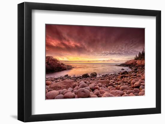 Sunrise, Monument Cove-Michael Hudson-Framed Art Print