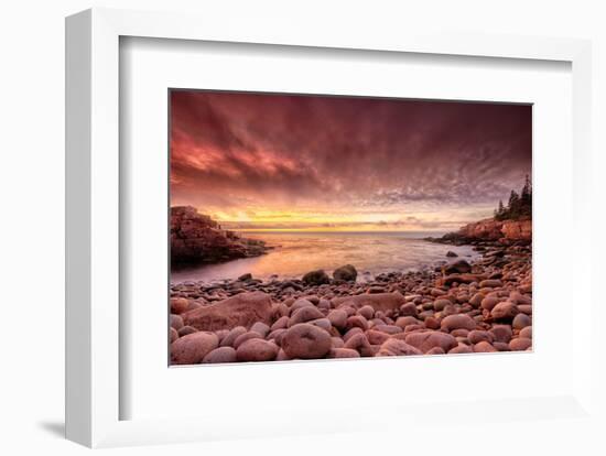 Sunrise, Monument Cove-Michael Hudson-Framed Art Print