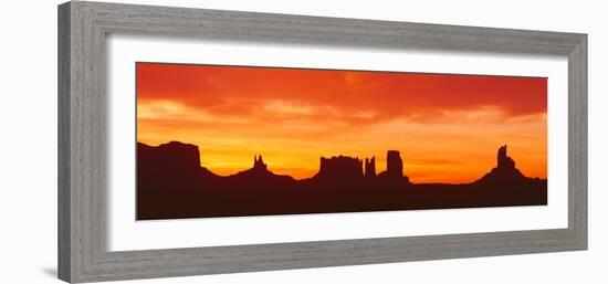 Sunrise, Monument Valley, Arizona-null-Framed Photographic Print