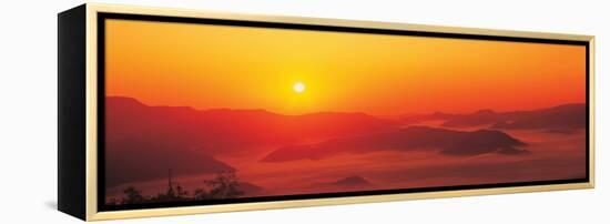 Sunrise Mt Taisetsu National Park Hokkaido Japan-null-Framed Stretched Canvas