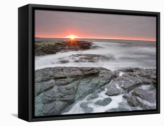 Sunrise Near Brenton Point State Park on Ocean Road in Newport, Rhode Island, Usa-Jerry & Marcy Monkman-Framed Premier Image Canvas