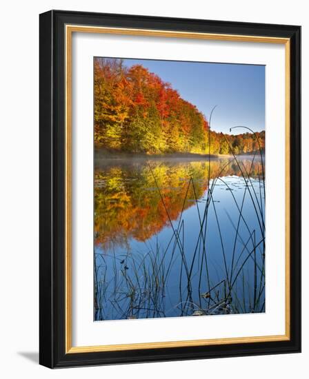 Sunrise on a Lake in Northern Maine.-Ian Shive-Framed Photographic Print