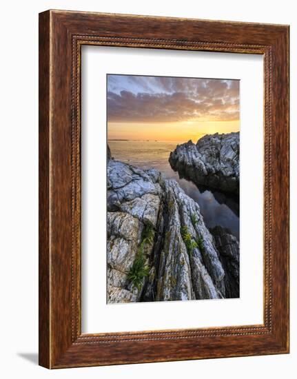 Sunrise on Appledore Island in the Isles of Shoals, New Hampshire.-Jerry & Marcy Monkman-Framed Photographic Print