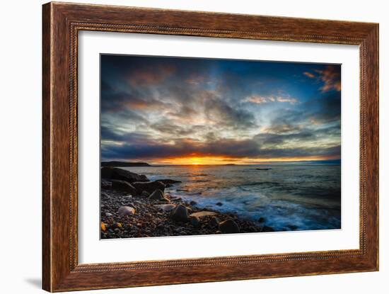 Sunrise on Boulder Beach-Robert Lott-Framed Art Print