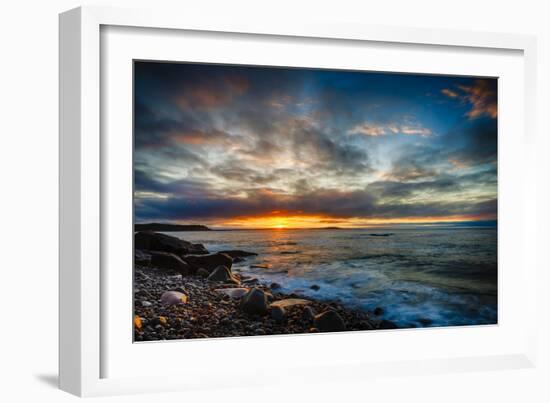 Sunrise on Boulder Beach-Robert Lott-Framed Art Print