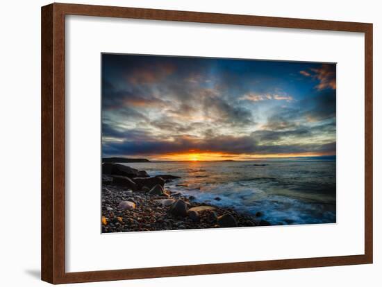 Sunrise on Boulder Beach-Robert Lott-Framed Art Print