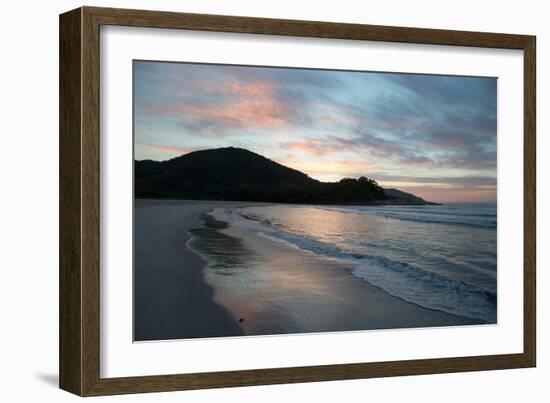 Sunrise on Camburi Beach in Brazil-Alex Saberi-Framed Photographic Print