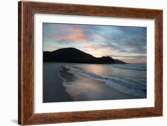 Sunrise on Camburi Beach in Brazil-Alex Saberi-Framed Photographic Print