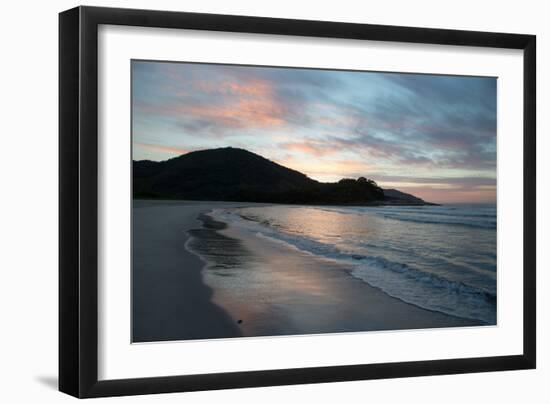 Sunrise on Camburi Beach in Brazil-Alex Saberi-Framed Photographic Print