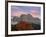 Sunrise on Catinaccio Rosengarten and Torri Del Vajolet in autumn, Tires Valley, Dolomites, South T-Roberto Moiola-Framed Photographic Print